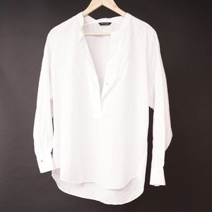 Massimo Dutti // White Tunic Top